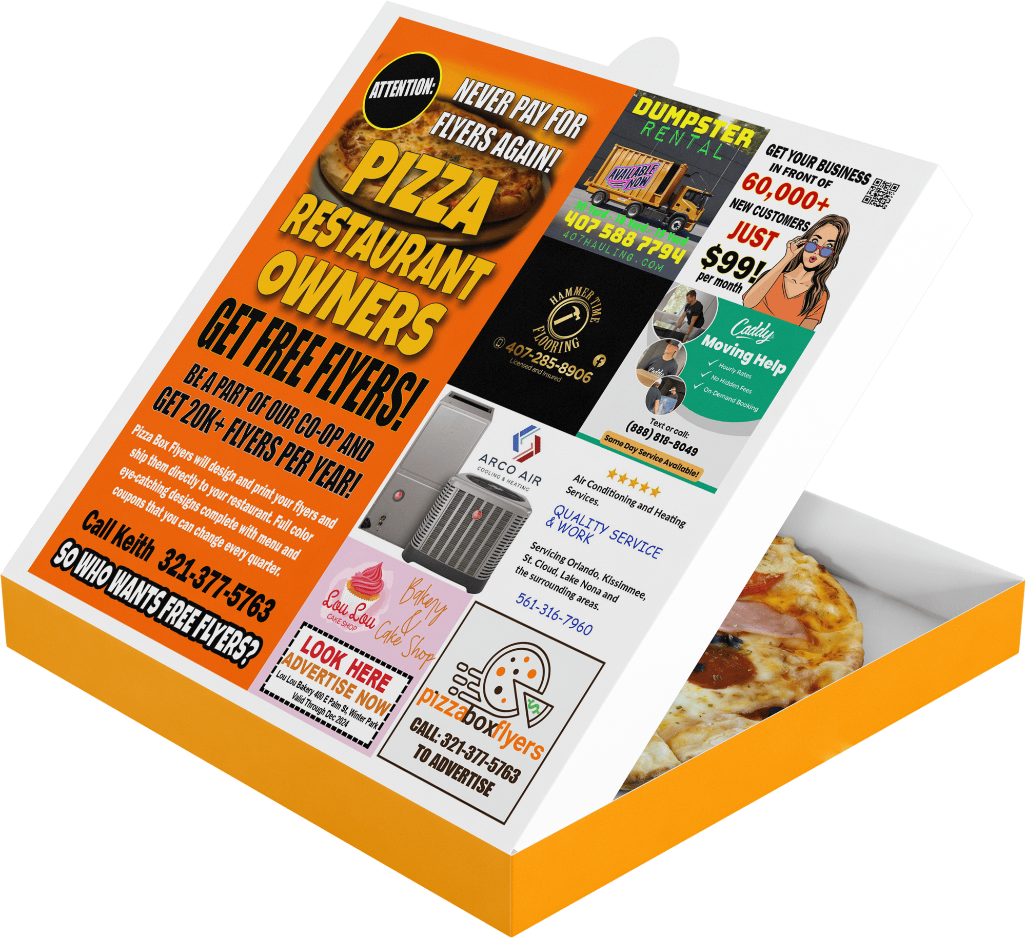 Pizza Box Flyers